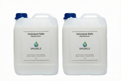 2 x Detergent Hipoalergenic pentru bebelusi - 5 L