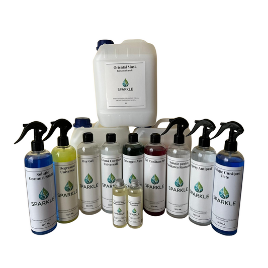 Pachet premium detergenti si solutii de curatenie